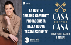 Cristina Gambotto a Casa contro Casa la nuova trasmissione TV 8 (Sky)